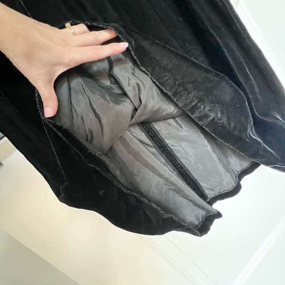 Vintage Holiday Velvet Kaftan Dolman Maxi Gown Dress - Picture 5 of 7